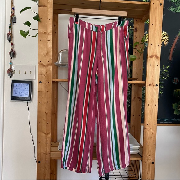 Free People Colorful Stripe La Paz Flare Pants - Picture 4 of 16